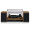 Виниловый проигрыватель Lenco LS-100 WOOD с Bluetooth и комплект динамиков