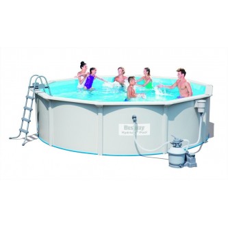Стальной круглый бассейн 460х120 см Bestway Hydrium с песочным фильтром