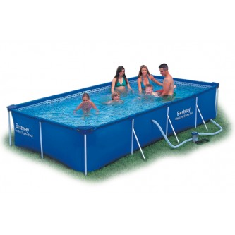 Каркасный прямоугольный бассейн Bestway Family Splash, 56424, 400х211х81 см + фильтр-насос в комплекте
