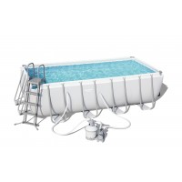 Каркасный бассейн Bestway Rectangular Frame 4,12х2,01х1,22м + песочный фильтр 6000 л/час
