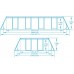 Каркасный бассейн Bestway Rectangular Frame 4,88х2,44х1,22м (полный комплект)