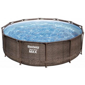 Бассейн каркасный Bestway "Steel Pro" Ротанг, размер 305х100 см