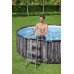 Каркасный бассейн Bestway Steel Pro Max 366*122 см, серое дерево , фильтр-насос, лестница