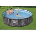 Каркасный бассейн Bestway Steel Pro Max Wood Style, 366х100 см (фильтр, насос, лестница)
