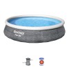 Бассейн надувной Bestway , 396 х 84 см + фильтр-насос