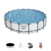 Каркасный бассейн Bestway 549х122см Steel Pro Max , 23062л, фил.-насос 5678л/ч, лестница, тент