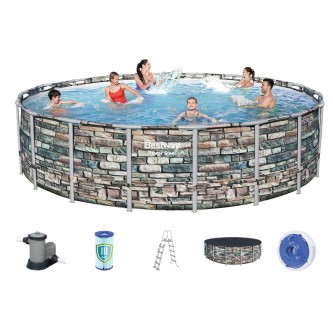 Каркасный бассейн Bestway круглый 549х132 см, Power Steel арт.56886