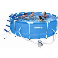 Бассейн каркасный BESTWAY Steel Pro 6148л 305х100см, с фильтр-насосом и лестницей