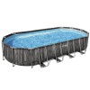 Каркасный бассейн 610х366х122 см Bestway Power Steel Wood style (комплект)