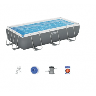 Каркасный бассейн ULTRA FRAME RECTANGULAR BESTWAY 404х201х100 (фильтр-насос + лестница)