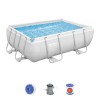 Бассейн каркасный прямоугольный Bestway 282х196х84см, 3662л, ф.-н. 1249л/ч, 