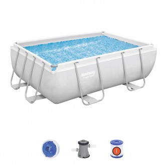 Бассейн каркасный прямоугольный Bestway 282х196х84см, 3662л, ф.-н. 1249л/ч, 