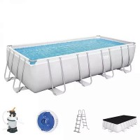 Каркасный бассейн Bestway Rectangular Frame 4,88х2,44х1,22м + песочный фильтр 3698 л/час