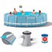 Каркасный бассейн Intex Prism Frame Pool 366х76 см + фильтр-насос