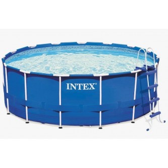 Каркасный бассейн INTEX Metal Frame 457х122 см (фильтр, насос, тент, лестница)