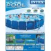 Бассейн каркасный Intex Metal Frame 732Х132см