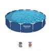 Бассейн каркасный BESTWAY Steel Pro с насосом, 396х84 см