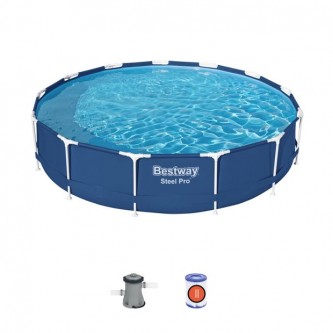 Бассейн каркасный BESTWAY Steel Pro с насосом, 396х84 см