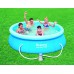 Бассейн с надувным кольцом 244х66 Bestway Fast Set + фильтр-насос 1250 л/час