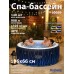 Спа-бассейн Bestway Hollywood Luxe с подсветкой, подголовниками и подогревом 1.9x0.66 908 л