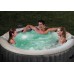 Надувной СПА бассейн (джакузи) INTEX PureSpa Bubble Massage с Wi-Fi, подсветкой и подголовниками