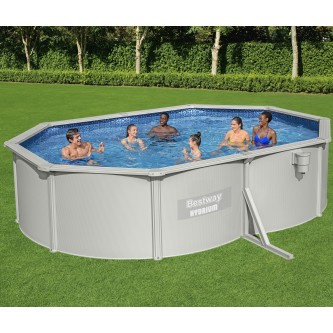 Стальной овальный бассейн Bestway Hydrium Pool Set 500х360x120 см (полный комплект) 