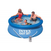 Надувной бассейн INTEX круглый Easy Set 244х76 см (фильтр), артикул 28112/56972