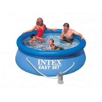 Надувной бассейн INTEX круглый Easy Set 244х76 см (фильтр), артикул 28112/56972