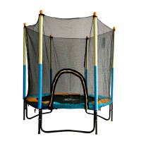 Каркасный батут DFC Jump Kids 60" 150х150х165 см желтый/синий