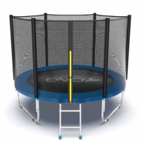 Батут с внешней сеткой и лестницей EVO JUMP External 6ft (Blue)