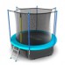 Батут с внутренней сеткой и лестницей + нижняя сеть EVO JUMP Internal 8ft (Германия)