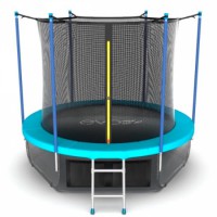 Батут с внутренней сеткой и лестницей + нижняя сетьEVO JUMP Internal 8ft (Wave)