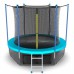 Батут с внутренней сеткой и лестницей + нижняя сеть EVO JUMP Internal 8ft (Германия)