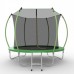 Батут с внутренней сеткой и лестницей EVO JUMP Internal 8ft (Green)