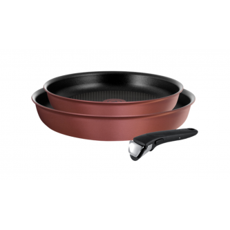 Набор посуды Tefal L6598672 Ingenio Chef Red, 3 предмета