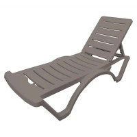 Шезлонг Adriano Classic 187x65x82 см пластик (цвет в ассортименте)
