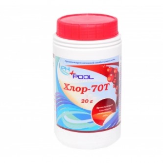 Ph+pool Хлор-70t ударный в таблетках по 20гр 1кг