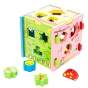 Игрушка деревянная Mapacha Кубик Радужный