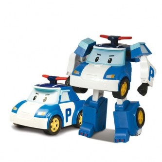 Машинка Robocar Poli Поли трансформер со светом и инструментами, 12,5 см