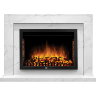 Портал Firelight Simple 25 шпон белый мрамор