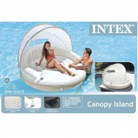 Надувной плот Intex с навесом ОСТРОВ