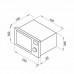 Встраиваемая микроволновая печь MAUNFELD XBMO202S нержавеющая сталь