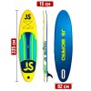 Сапборд JS 11'0" (335x82x15cм, 160 кг)