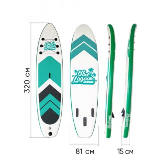Надувная sup-доска BLUE LAGOON 320 x 81 x 15 см, 140 кг
