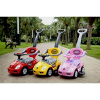 Толокар Deluxe Mega Car с родительской ручкой