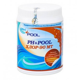 Ph+pool 90мт многофункциональные таблетки хлора 3в1 по 200гр 1кг