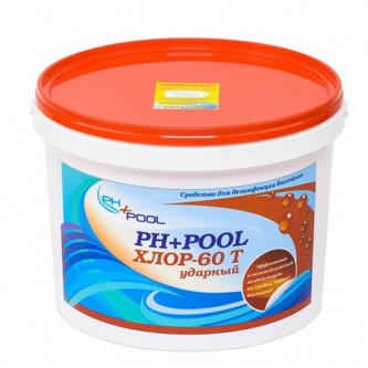 Ph+pool Хлор-60t ударный в таблетках по 20гр 10кг